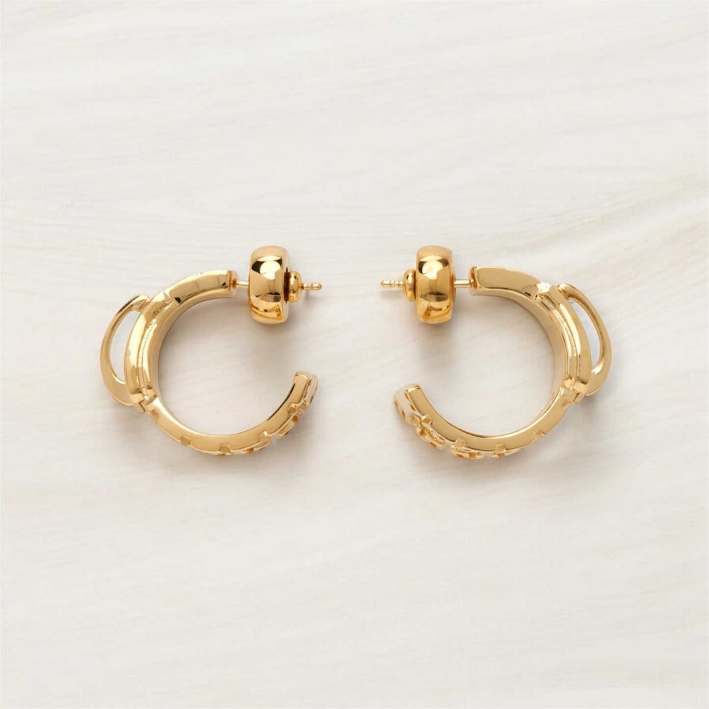 Givenchy G-Zip Golden Hoop Earrings
