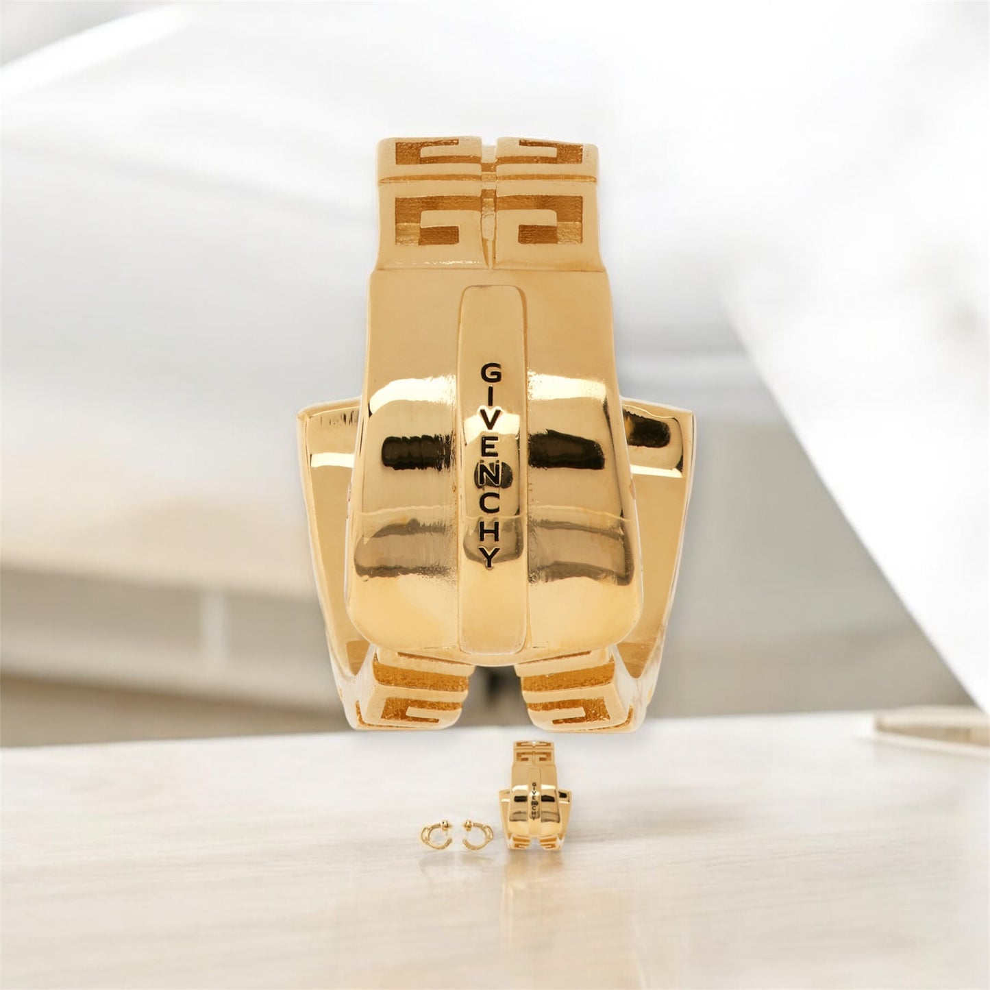 Givenchy G-Zip Golden Hoop Earrings
